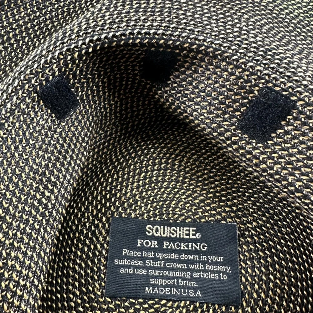 Eric Javits Squishee Packable Sun Hat Made in USA Woven Straw Look Designer - Picture 5 of 9